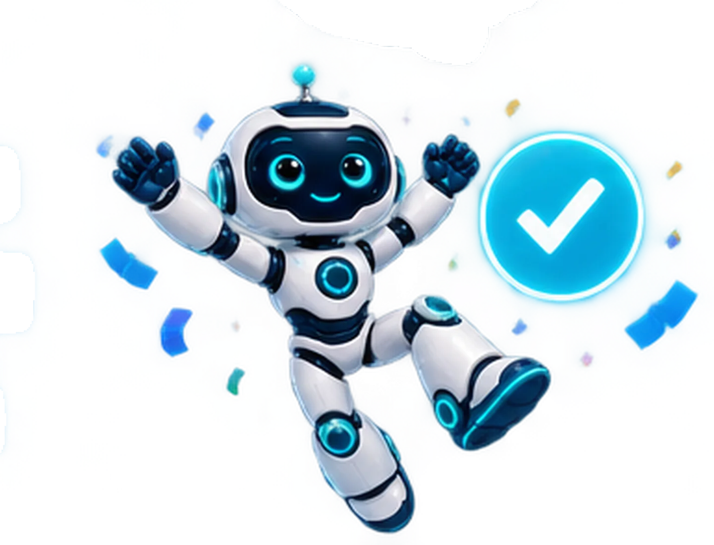 NOVA celebra junto a un sello de verificación.